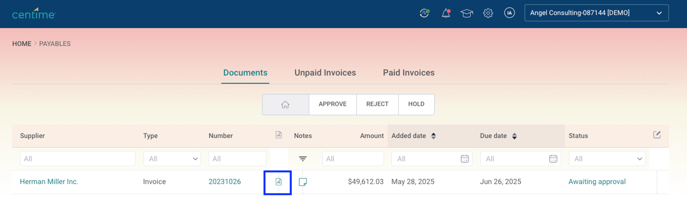 Invoice Approval: Approve, Hold, or Reject an Invoice