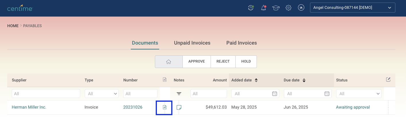 Invoice Approval: Approve, Hold, or Reject an Invoice